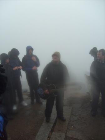 Mike Peters with another acoustic gig on Snowdon