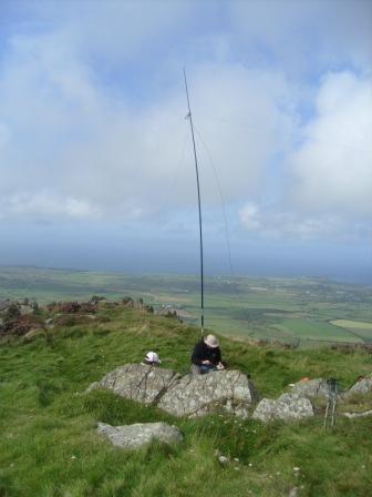 40m dipole on Carn Fadryn