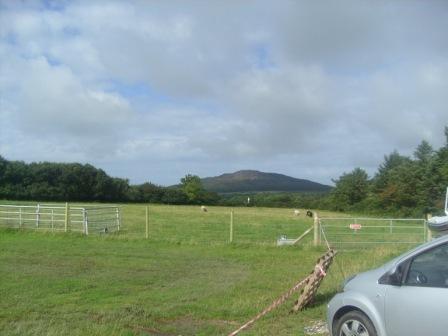 Looking at Garn Boduan from our campsite