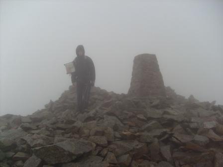 Arrival at the summit