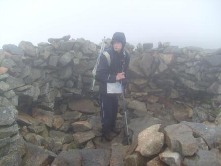 Jimmy arrives in the summit shelter