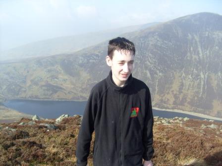 Jimmy on the summit of Creigiau Gleision