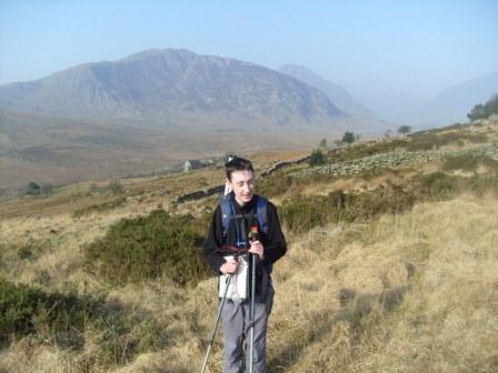 Early part of the ascent, with Tryfan GW/NW-006 in the far background