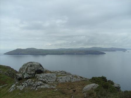 View across to the Lleyn Peninsular from Bardsey