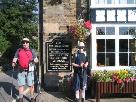 About to start walking the Pennine Way