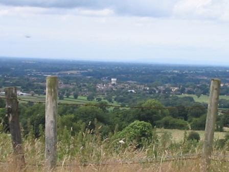 Overlooking Congleton during lunch
