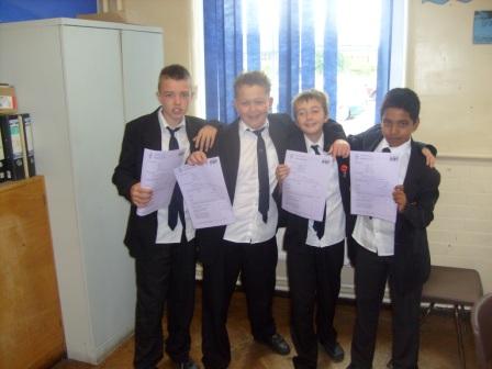 Exam success for the boys