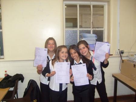 Exam success for the girls