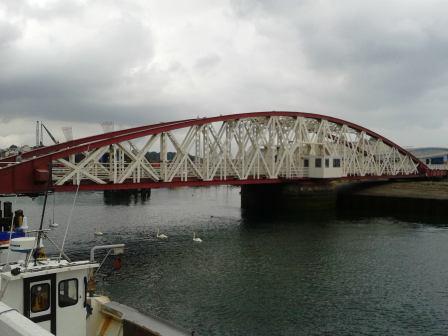 Swing bridge in Ramsey