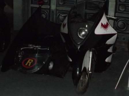 Batman & Robin's motorbike and sidecar