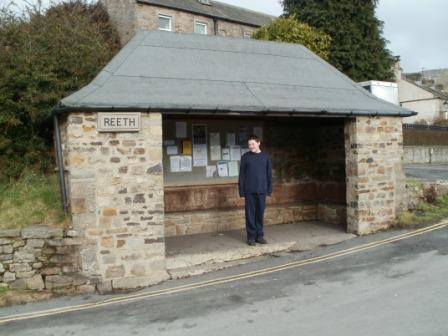 Bus shelter in Reeth