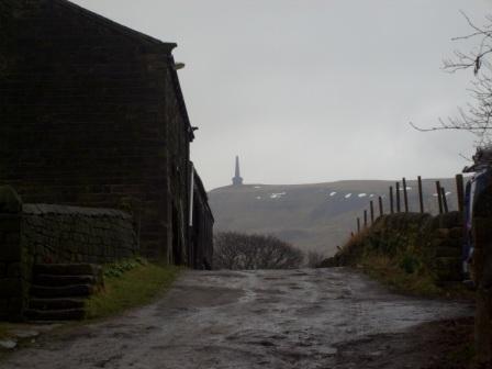 Stoodley Pike from Mankinholes