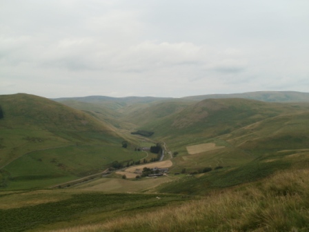 Great view of Upper Coquetdale from the summit