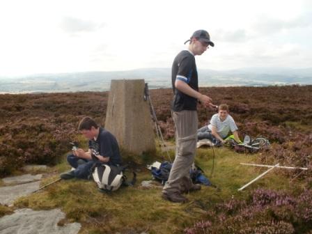 Liam, Jimmy & Crag at the summit