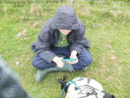 Liam on summit with his beloved 3DS!