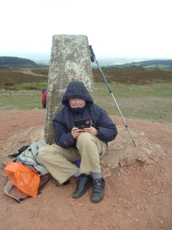 Guess who's playing DS at the trig point?