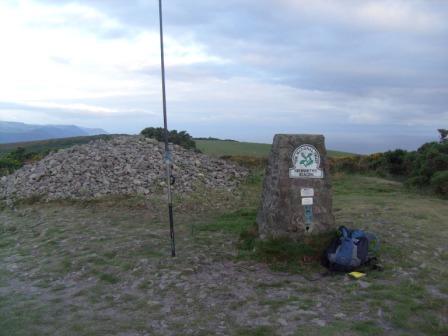 Early morning arrival on Selworthy Beacon