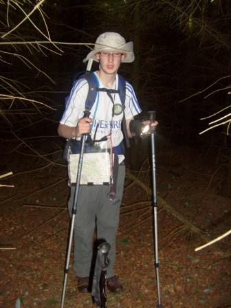 Jimmy in the vicinity of the true summit