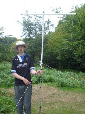 Jimmy on summit with the SOTA Beam