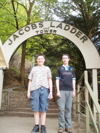 Liam & Jimmy, bottom of Jacob's Ladder
