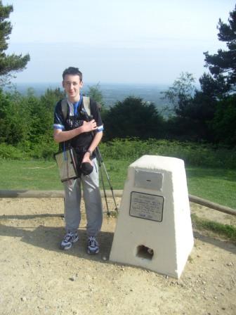 This is not a trig point - but a donation box - in the shape of a trig point!