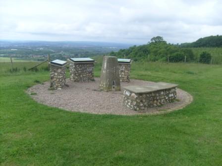 The trig point - but not the summit, which was 2m higher!
