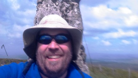 Trig point selfie