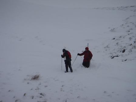 Jimmy & Tom in the snow on Kinder