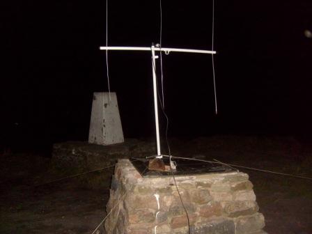 The improvised "mast" lower section for the SOTA Beam!