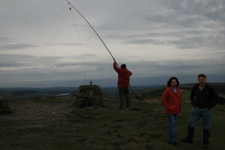Setting up the 30m dipole