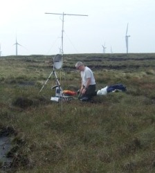 Richard G3CWI operating his 10GHz system