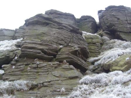 The crags from just below