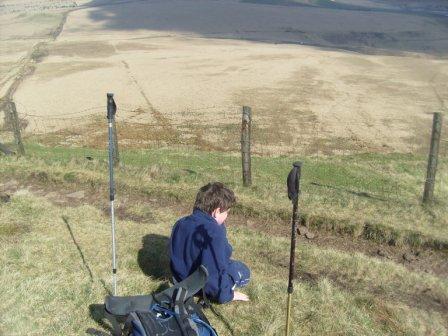 Liam admiring the view on this glorious Easter Sunday morning