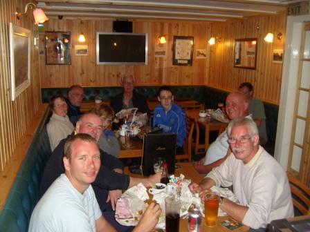 Celebrating and relaxing in the Harbour Bar, Girvan afterwards