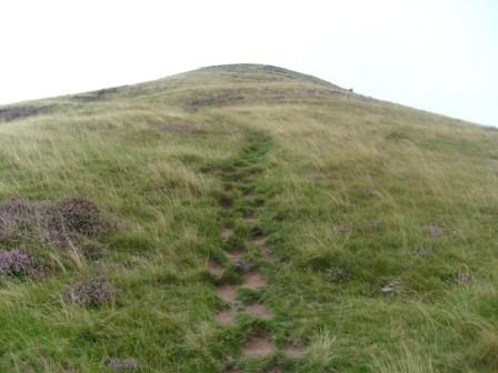 The steep ascent of Mynydd Troed