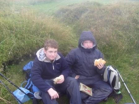Lunchtime for Craig and Liam