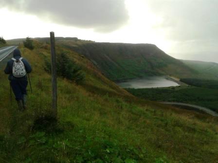 Initial approach to Craig y Llyn