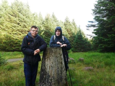 Edward and Liam at the summit