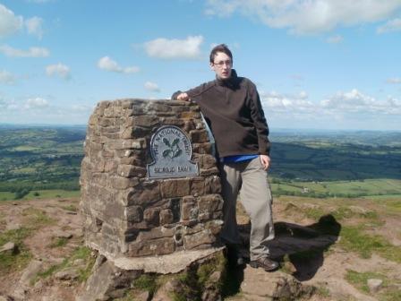 Jimmy on the summit of Ysgyryd Fawr