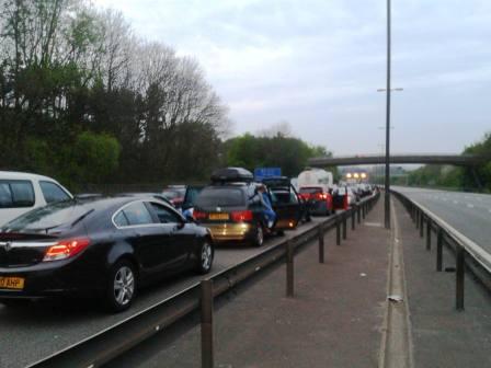 M5 traffic jam