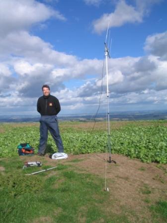 Tom MW1EYP on Edmund's Tump