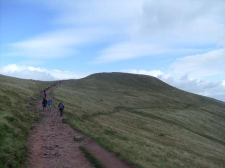 Final approach to the summit