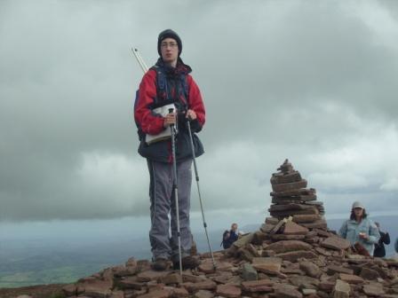 Jimmy at the highest point in the Brecon Beacons
