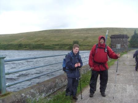 Craig & Tom on Grwyne Fawr dam