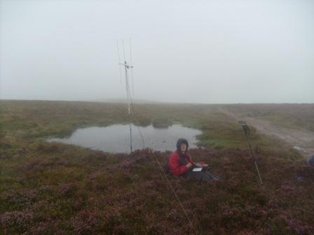 Jimmy QRV on a rather bleak summit