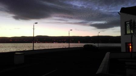 Looking over the water to Greencastle, County Donegal