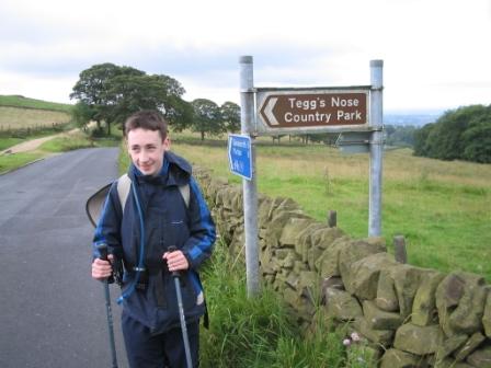 Arrival at Teggs Nose Country Park