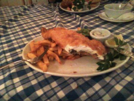 Fish & chips at The Shed