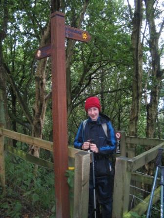 Top of the steep drop down to Timbersbrook