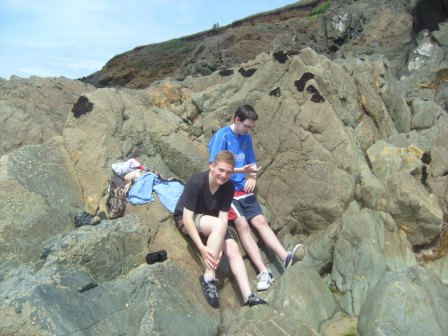 Craig & Jimmy on Trevone Beach